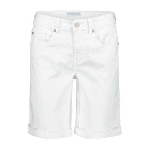 Parel Relax Shorts Red Button , White , Dames