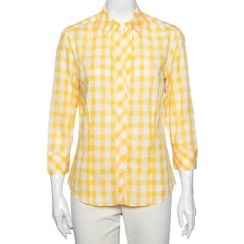 Pre-owned Cotton tops Carolina Herrera Pre-owned , Yellow , Dames
