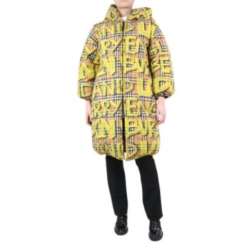 Pre-owned Cotton outerwear Burberry Vintage , Yellow , Dames
