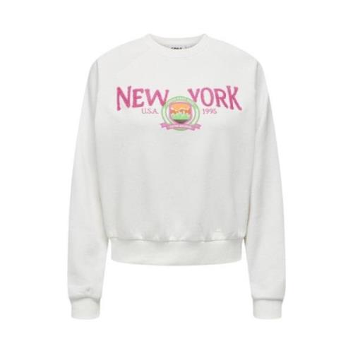 Goldie Lange Mouw NYC Sweater Only , White , Dames