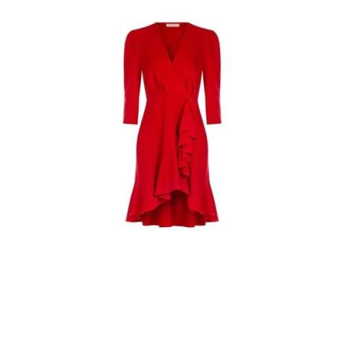 Vloeibare stoffen korte jurk met ruches Rinascimento - Cfc0019504002 R...