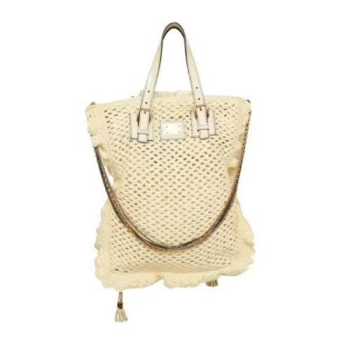 Pre-owned Raffia handbags Dolce & Gabbana Pre-owned , Beige , Dames