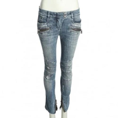 Pre-owned Fabric jeans Balmain Pre-owned , Blue , Dames