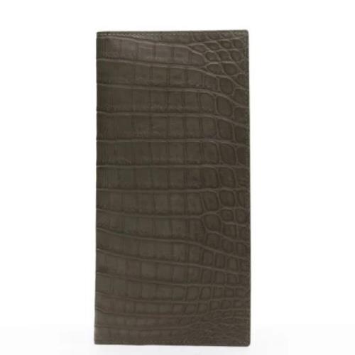 Pre-owned Leather wallets Bottega Veneta Vintage , Gray , Dames