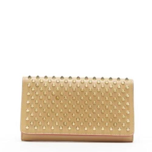 Pre-owned Leather wallets Christian Louboutin Pre-owned , Brown , Dame...