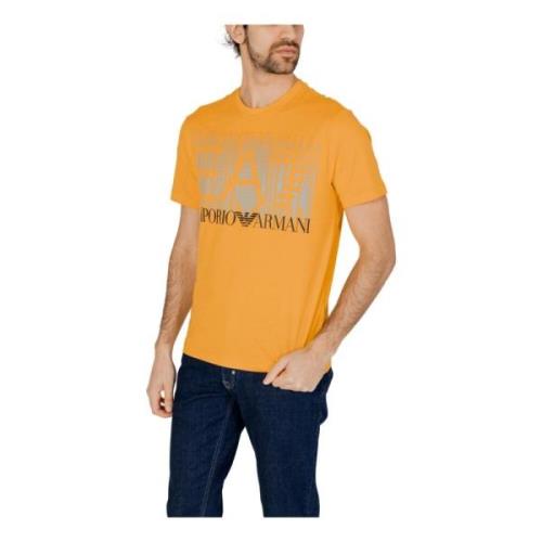 T-Shirts Emporio Armani EA7 , Yellow , Heren