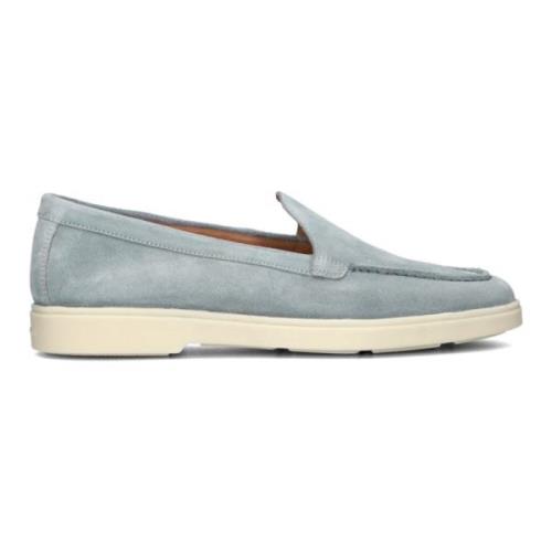 Instappers Sky Suede Santoni , Blue , Dames