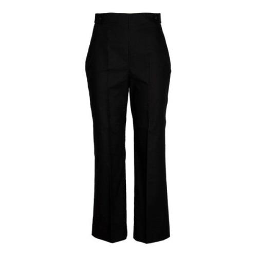 Straight Trousers Iblues , Black , Dames