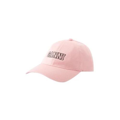 Cotton hats Ganni , Pink , Dames