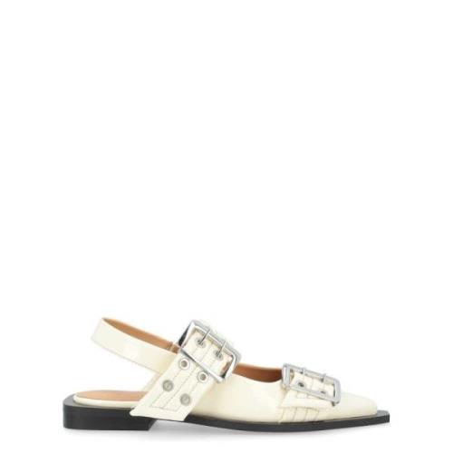 Laced Shoes Ganni , White , Dames