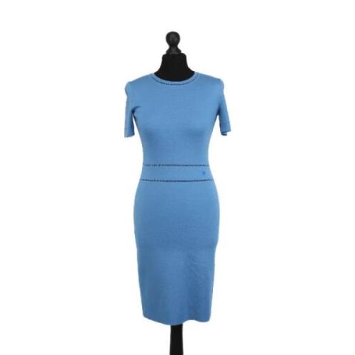 Pre-owned Silk dresses Gucci Vintage , Blue , Dames