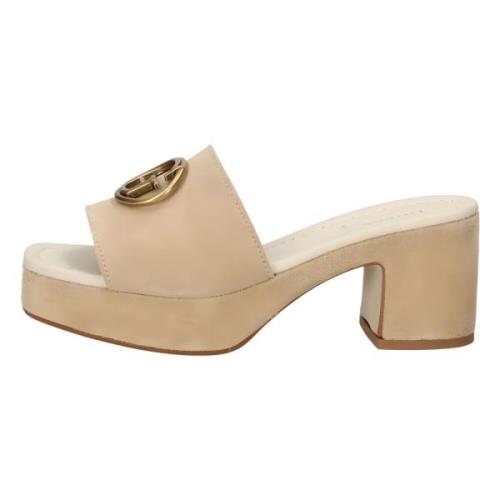 Heeled Mules Guess , Beige , Dames