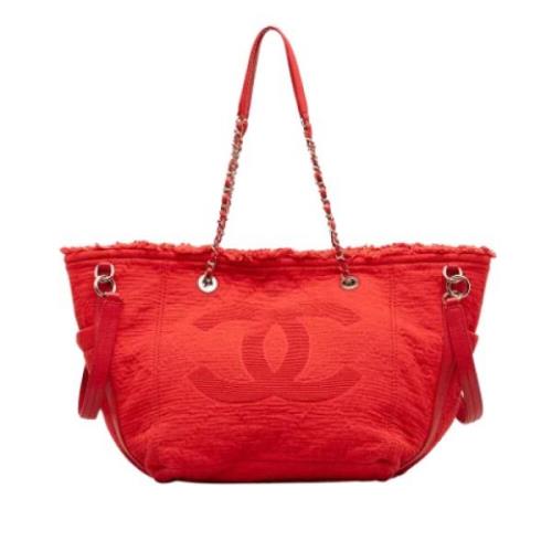 Pre-owned Canvas chanel-bags Chanel Vintage , Red , Dames