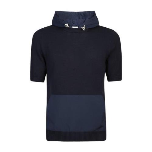 Round-neck Knitwear Eleventy , Blue , Heren