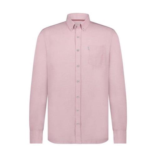 Lange Mouw Oxford Overhemd State of Art , Pink , Heren