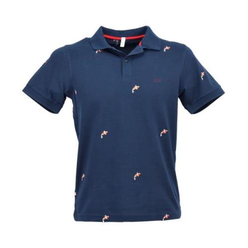 Polo Shirts Sun68 , Blue , Heren