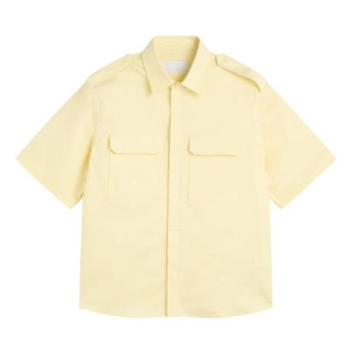 Urban Militair Overhemd Neil Barrett , Yellow , Heren