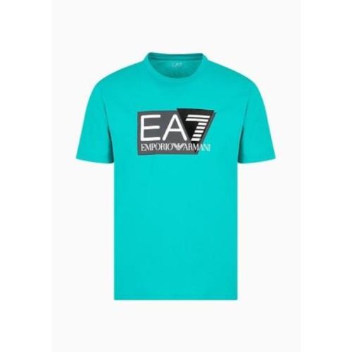 T-Shirts Emporio Armani EA7 , Blue , Heren
