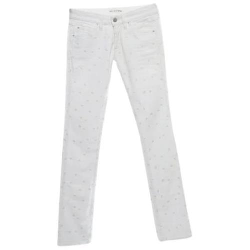 Pre-owned Denim jeans Isabel Marant Pre-owned , White , Dames