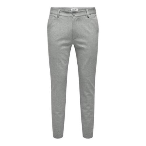 Chinos Only & Sons , Gray , Heren