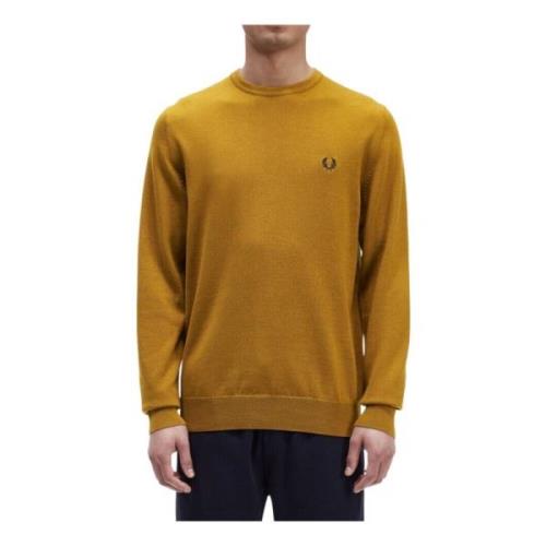 Klassieke Logo Crewneck Sweater Fred Perry , Orange , Heren