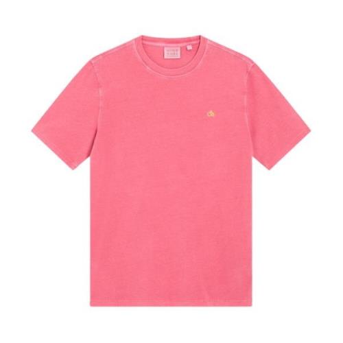 Logo Crew T-shirt Scotch & Soda , Pink , Heren