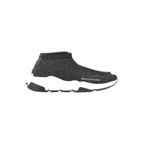 Pre-owned Polyester sneakers Balenciaga Vintage , Black , Dames