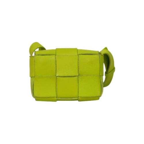 Pre-owned Leather shoulder-bags Bottega Veneta Vintage , Green , Dames