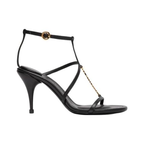 Elegante leren sandalen Jacquemus , Black , Dames