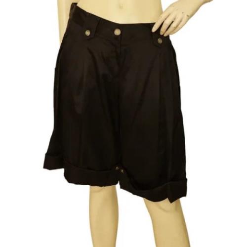 Pre-owned Silk bottoms Dolce & Gabbana Pre-owned , Black , Dames