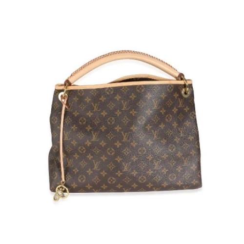 Pre-owned Canvas handbags Louis Vuitton Vintage , Brown , Dames