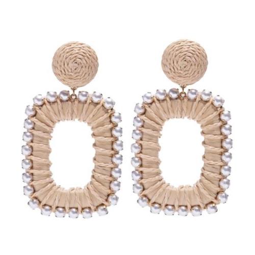 Earrings Carolina Herrera , Beige , Dames