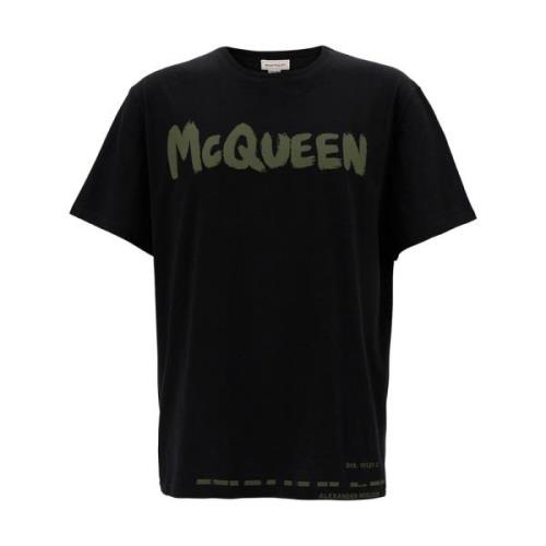 T-Shirts Alexander McQueen , Black , Heren