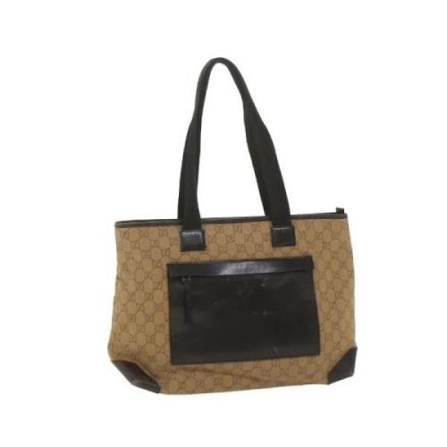 Pre-owned Canvas gucci-bags Gucci Vintage , Brown , Dames