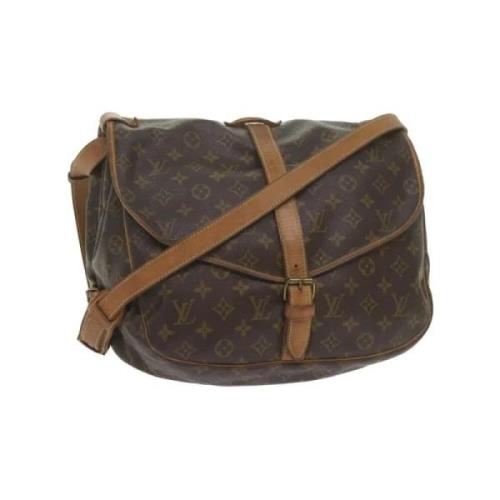 Pre-owned Canvas louis-vuitton-bags Louis Vuitton Vintage , Brown , Da...