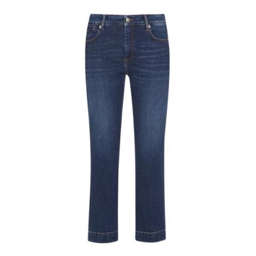 Vintage Denim Jeans met Vijf Zakken Sportmax , Blue , Dames