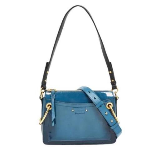 Pre-owned Leather shoulder-bags Chloé Pre-owned , Blue , Dames