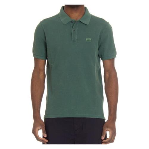 Groene Polo met Logo Detail C.p. Company , Green , Heren