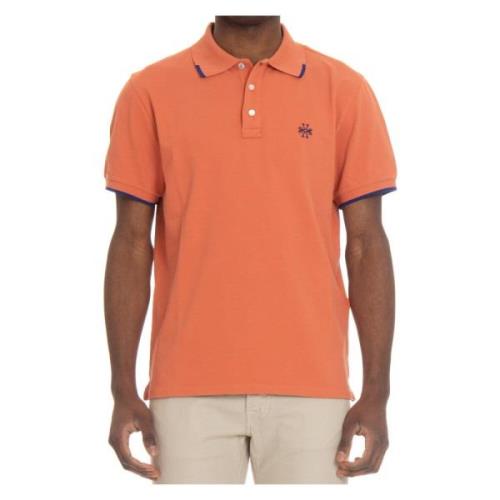 Polo Shirts Jacob Cohën , Orange , Heren