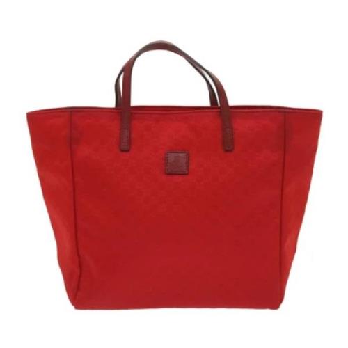 Pre-owned Fabric totes Gucci Vintage , Red , Dames