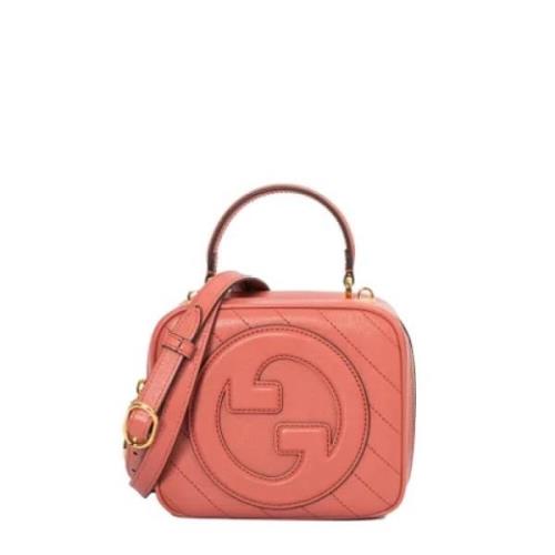 Pre-owned Leather handbags Gucci Vintage , Pink , Dames