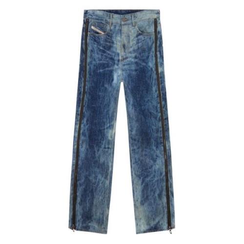 Straight Jeans - D-Rise Diesel , Blue , Heren
