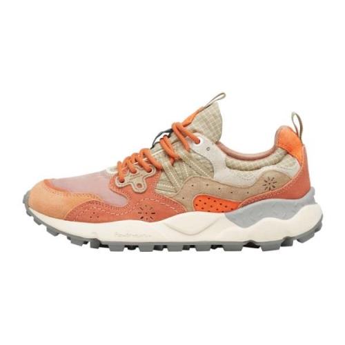 Suede and technical fabric sneakers Yamano 3 UNI Flower Mountain , Ora...