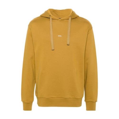 Hoodies A.p.c. , Orange , Heren