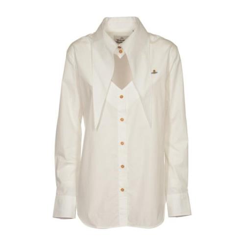 Wit Heart Shirt Vivienne Westwood , White , Dames