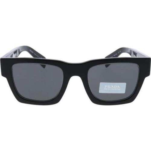 Iconische Zonnebril, 100% Echt Prada , Black , Unisex