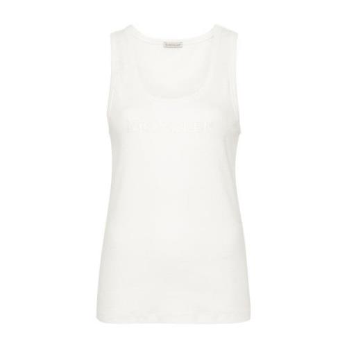 Sleeveless Tops Moncler , White , Dames