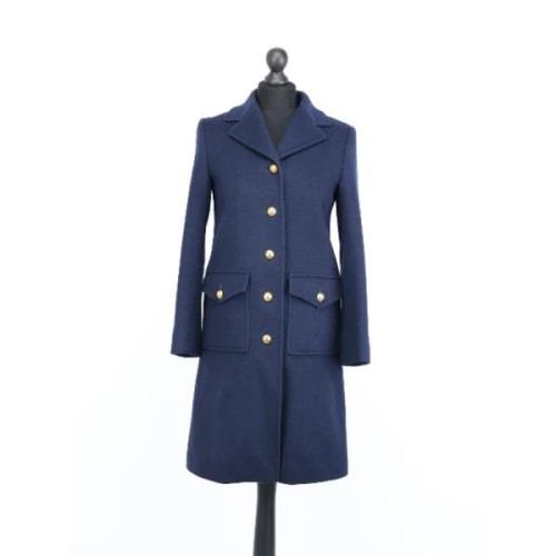 Pre-owned Wool outerwear Gucci Vintage , Blue , Dames