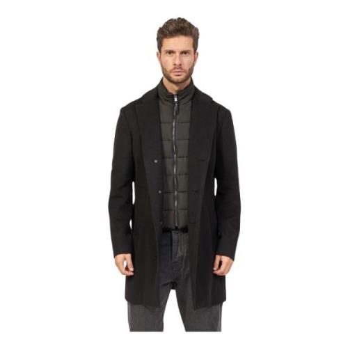 Coats Hugo Boss , Black , Heren