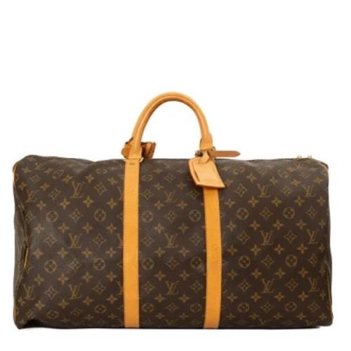 Pre-owned Canvas travel-bags Louis Vuitton Vintage , Brown , Dames